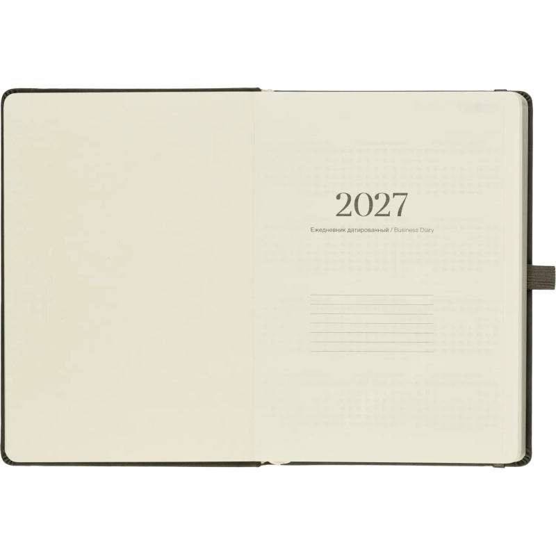Ежедневник датированный 2027 IF 140x200 176л тверд с рез Шанс I1916/graphit