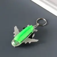 Брелок световой на кольце "Самолёт" мигает МИКС иннерционный 7х6х1,8 см
