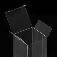 Складная прозрачная коробка из PVC, для упаковки подарков, 4×4×8 см