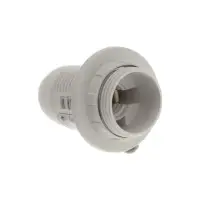 Патрон Smartbuy Е14, пластиковый, с кольцом, термостойкий пластик, белый, SBE-LHP-sr-E14