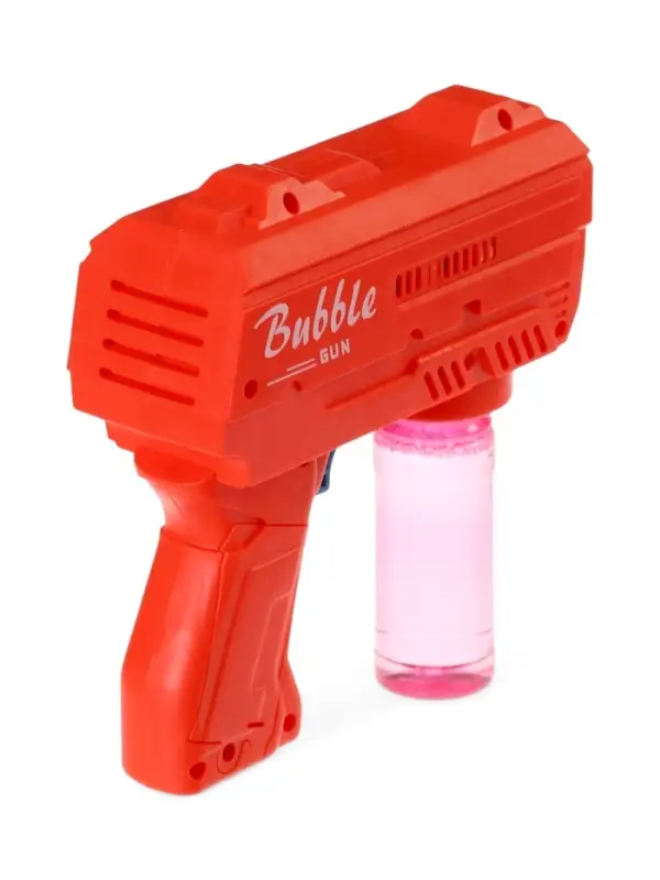 Генератор мыльных пузырей «Пистолет», световые эффекты, работает от батареек, красный