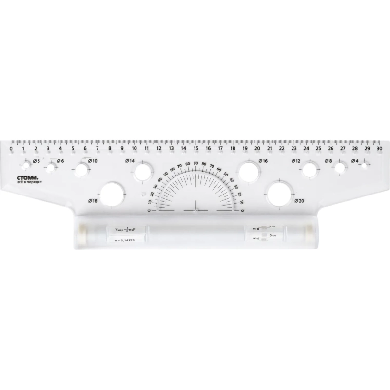 Линейка инерционная (рейсшина) 30см СТАММ 'ЛР25/ЛР-30478