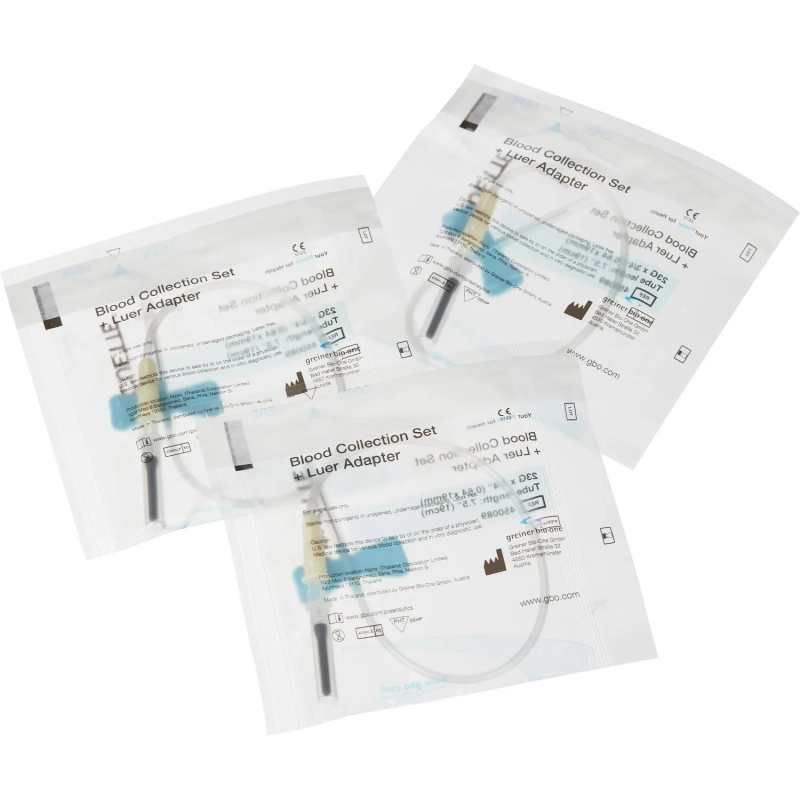 Игла-бабочка 23G 19см голуб. с луер-адапт. VACUETTE 450089 50шт/уп