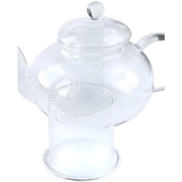 Чайник заварочный 1000мл стекл. ЛИПОВЫЙ ЦВЕТ со стеклянным ситом (TP075)