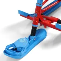 Снегокат &laquo;Twiny 2+&raquo; Sportcar, со спинкой, с родительской ручкой, синий, красный, TW2+/SC Nika Kids