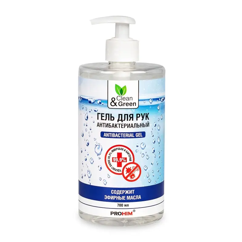 Гель для рук антибактериальный (дозатор) 700 мл. Clean&Green CG8014