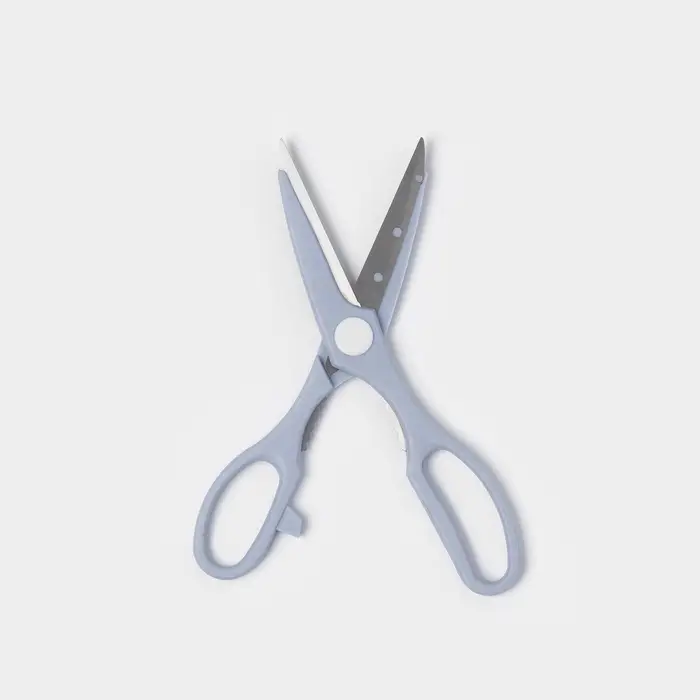 Набор кухонных принадлежностей &laquo;Для кухни&raquo;, 4 предмета: доска, нож, ножницы, овощечистка, голубой