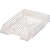 Лоток горизонтальный для бумаг Attache 2шт/наб на металл стерж прозрачный