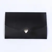 Конверт для подарочного сертификата, с тиснением, чёрный, 10.5×7 см