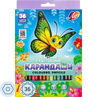 Карандаши цветные Луч  ZOO шестигранные пластиковые 36 цв/наб 31С 1998-08