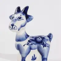 Фигурка фарфоровая &laquo;Коза Ляля&raquo;, 9&times;7&times;5 см