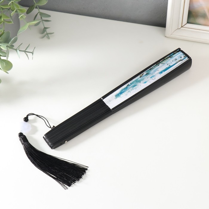 Веер пластик, текстиль h=27 см  Веер пластик, текстиль h=27 см "Девятихвостый лис" с кисточкой