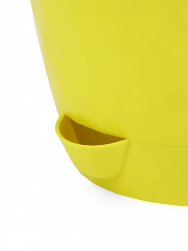 Кашпо с прикорневым поливом "Румба" 1 л, D13,5 см, h-12 см, цвет лимон