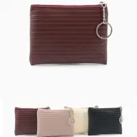 Кошелёк-монетница на молнии, однотонный, 15&times;0.5&times;11 см, МИКС