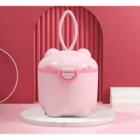 Контейнер для детского питания Мишка 1, 250 мл, розовый