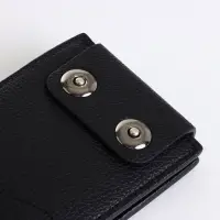 Портмоне мужское &laquo;Идрис&raquo;, на магнитах, чёрное