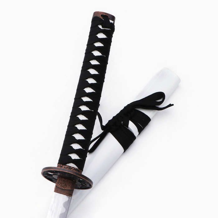 Сувенирное оружие «Катана Иайта» 103 см, белые ножны с синим драконом Сувенирное оружие «Катана Иайта» 103 см, белые ножны с синим драконом