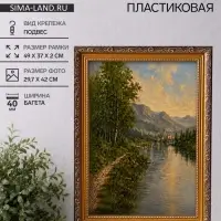 Рама для картин и зеркал Artex Bray, 29.7&times;42 см, пластик, золото с коричневым