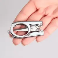 Ножницы маникюрные, складные, прямые, 10.5 см