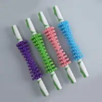 Массажёр &laquo;Скалка&raquo;, универсальный, 12 колёс, d=7&times;45 см, МИКС