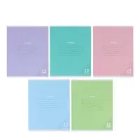 Компл тетр из 10шт 12л кл КПК "Пастель", обл мел карт, блок ОФСЕТ, 5 видов 10991545