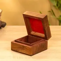 Шкатулка "Трикветр" 10х10х6 см, дерево шишам