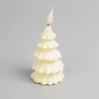 Светодиодная фигура &laquo;Ёлочка&raquo; 6&times;12&times;6 см, пластик, от батареек AG13&times;3, свечение тёплое белое