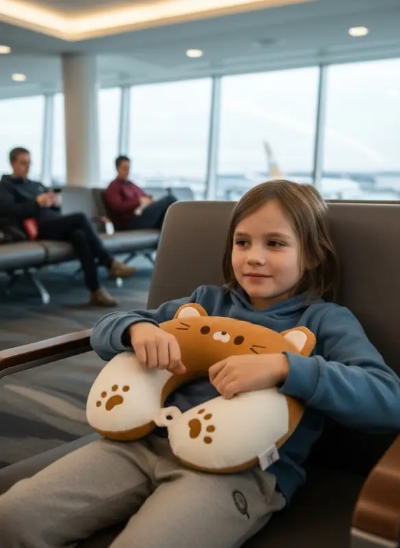 Мягкая игрушка - антистресс подголовник "Тигрёнок" 32 см