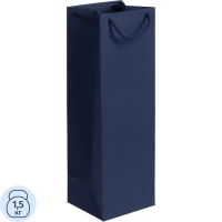 Пакет подарочный под бутылку Vindemia, синий арт.75556.40