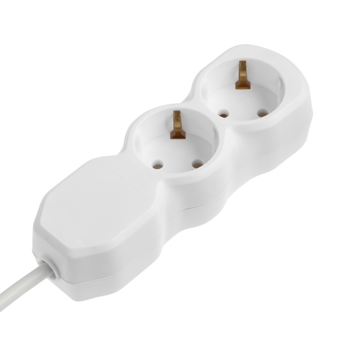 Удлинитель Luazon Lighting ECO, 2 розетки, 1,7 м, 16 А, 3500 Вт, ПВС 3х1 мм2, с з/к Удлинитель Luazon Lighting ECO, 2 розетки, 1,7 м, 16 А, 3500 Вт, ПВС 3х1 мм2, с з/к
