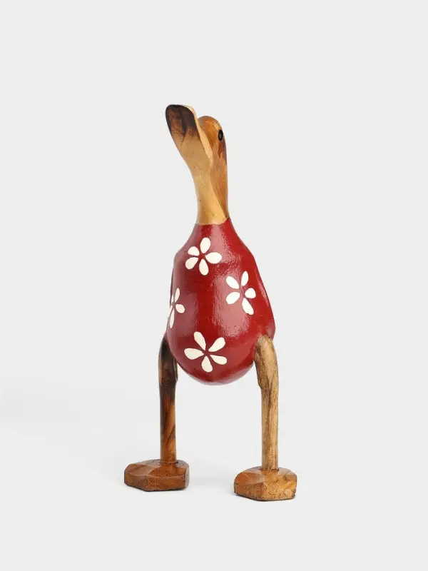 Сувенир &laquo;Утка в цветочек&raquo;, 25 см, дерево