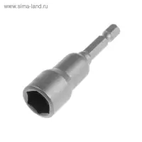 Бита с торцевой головкой ТУНДРА, сталь CrV, магнит, 12&times;65 мм