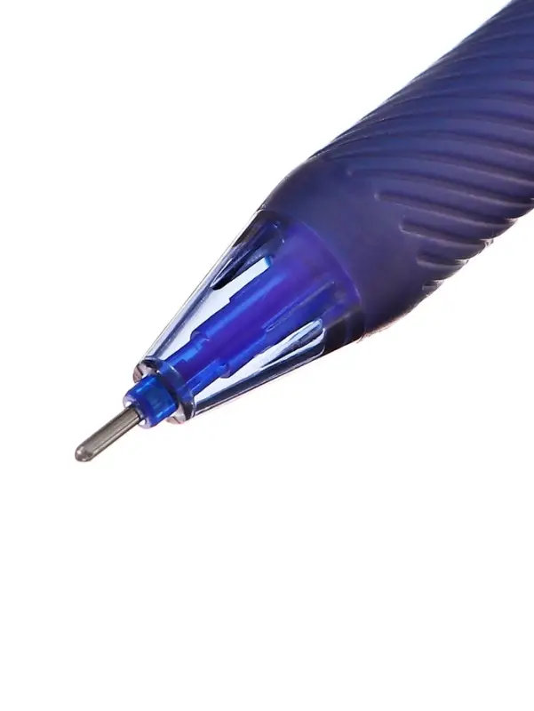 Ручка гелевая автомат СТИРАЕМЫЕ ЧЕРНИЛА, 0,5 мм, стержень синий, резин. держ., корпус Черный   10717