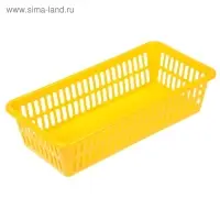 Корзина для хранения Полимербыт, пластик, 20×10×4.8 см, МИКС