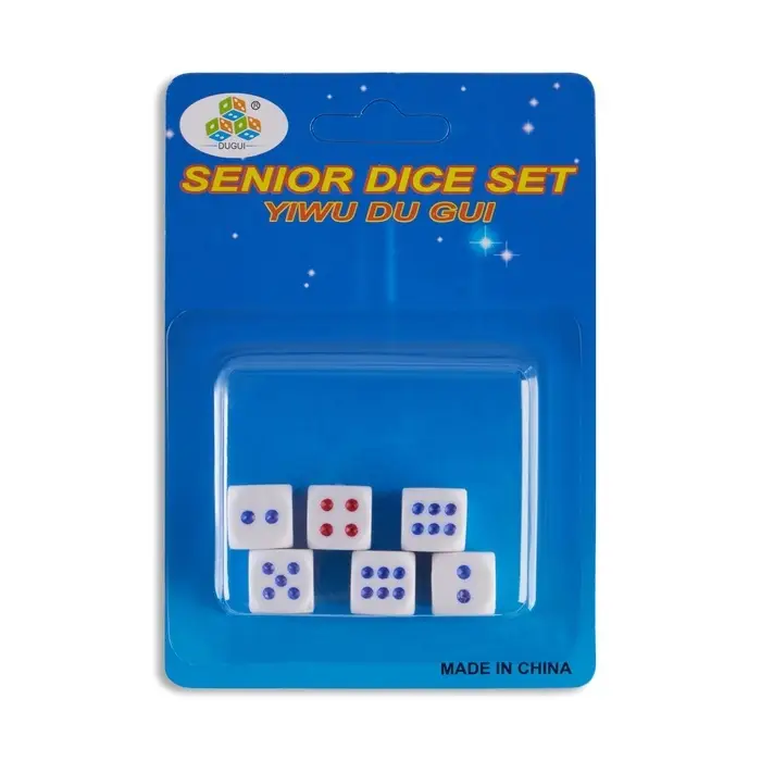 Кубики игральные, 6 шт., 1.3×1.3 см Кубики игральные, 6 шт., 1.3×1.3 см