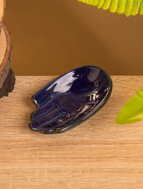 Подставка под благовония  Подставка под благовония "Ладонь Будды" керамика, цв. МИКС, 10х6х2 см