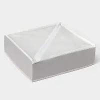 Органайзер для хранения белья LaDо́m, 7 ячеек, 34&times;30.5&times;10 см, серый