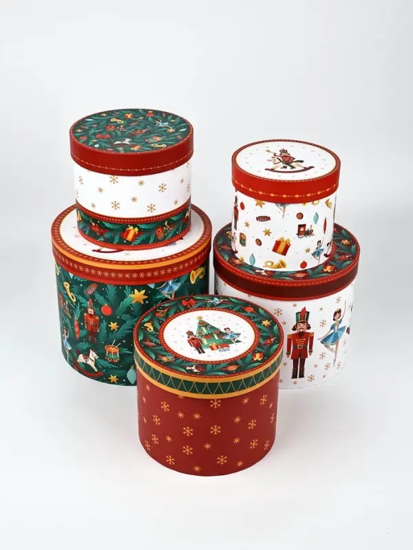 Коробка подарочная, набор 5 в 1 &laquo;Новогодний&raquo;, 13&times;14&ndash; 19.5&times;22 см
