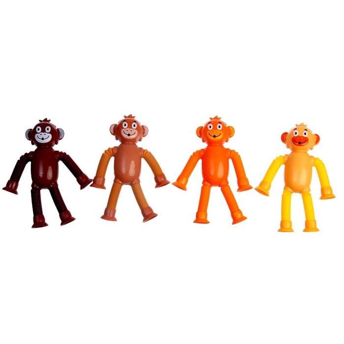 Развивающая игрушка «Обезьянка» с присосками, цвета МИКС