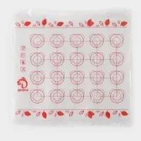 Коврик для выпечки армированный Доляна &laquo;Макарун&raquo;, силикон, 29.3&times;26 см, белый