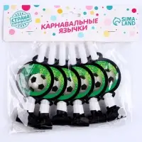 Карнавальный язычок &laquo;Футбол&raquo; 6 шт.