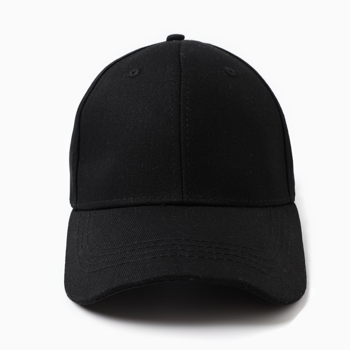 Кепка женская однотонная MINAKU цвет чёрный, р-р 58 Кепка женская однотонная MINAKU цвет чёрный, р-р 58