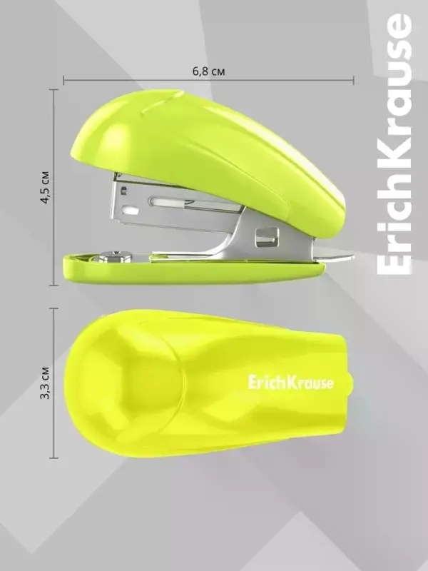 Степлер mini №24/6 20 л ErichKrause Compact Neon, МИКС