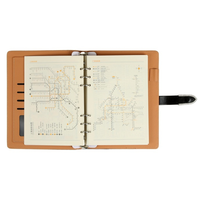 Органайзер на кольцах А5, 90 листов в линейку, с хлястиком, МИКС Органайзер на кольцах А5, 90 листов в линейку, с хлястиком, МИКС