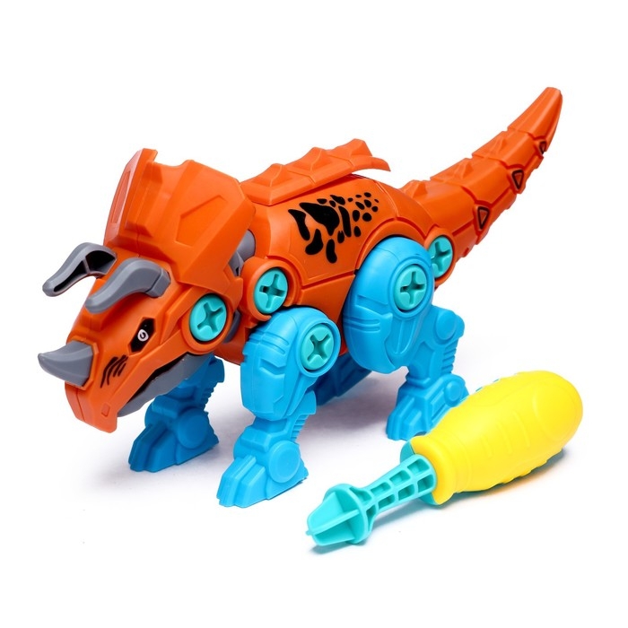 Конструктор винтовой «Трицератопс», с отверткой, 26 деталей Конструктор винтовой «Трицератопс», с отверткой, 26 деталей