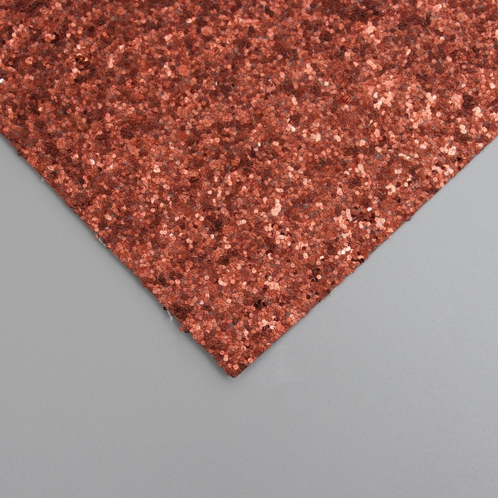 Лист для творчества иск.кожа Лист для творчества иск.кожа "Крупные блёстки" коричневый лист 33х20 см толщина 0,84 мм