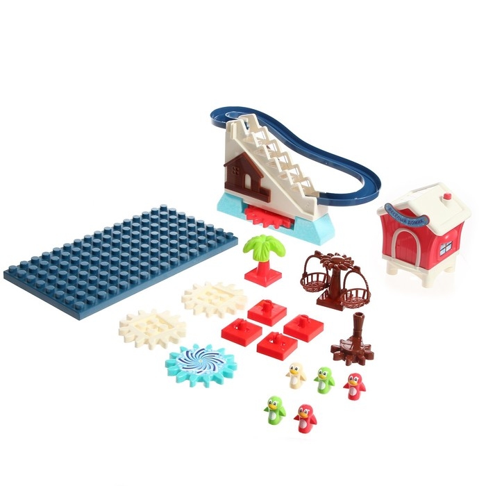 Конструктор развивающий с шестерёнками «Весёлые пингвинята», 33 детали Конструктор развивающий с шестерёнками «Весёлые пингвинята», 33 детали