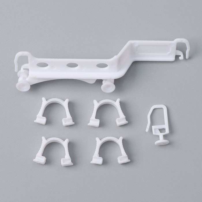 Карниз двухрядный, «Ультракомпакт. Лабиринт», 200 см, с декоративной планкой, цвет белый Карниз двухрядный, «Ультракомпакт. Лабиринт», 200 см, с декоративной планкой, цвет белый