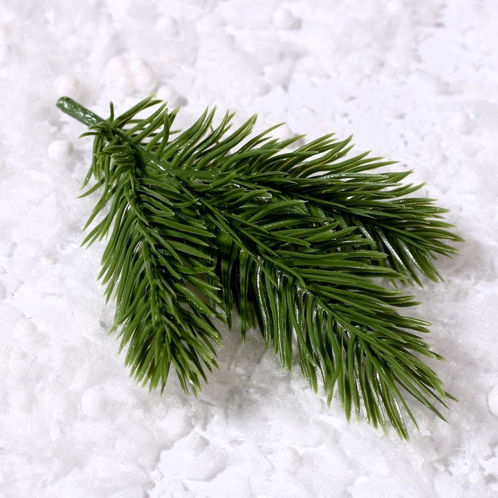 Декор «Веточка ели», набор 5 шт., размер 1 шт. — 12 × 9 см Декор «Веточка ели», набор 5 шт., размер 1 шт. — 12 × 9 см