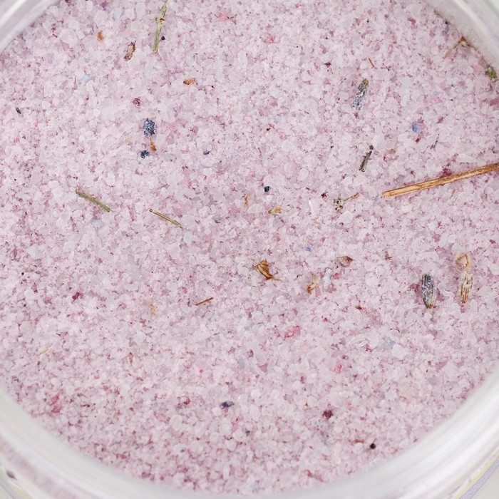 Соляной скраб для тела "Лаванда" с алтайскими травами, успокаивающий 250 мл